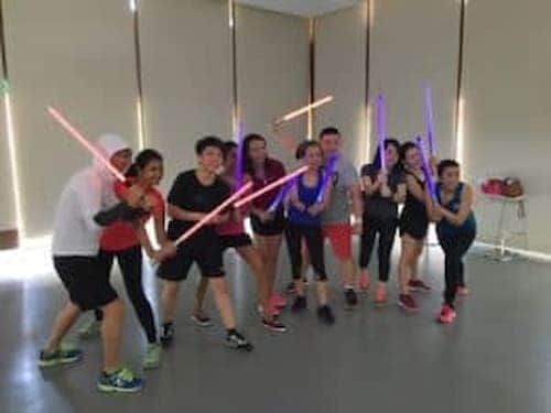 SaberFit – Team Building Activities Singapore (Credit: FunEmpire)